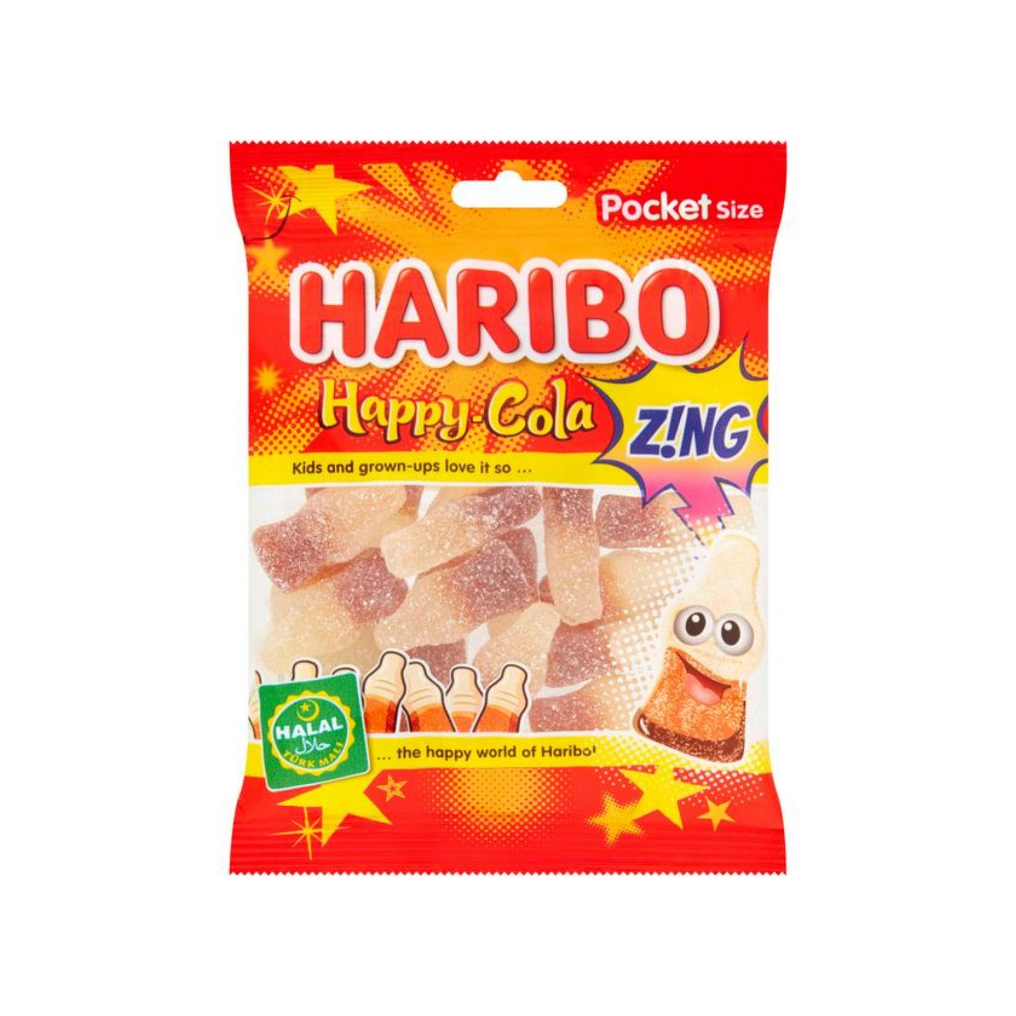 Halal Haribo Fizzy Happy Cola Bottles