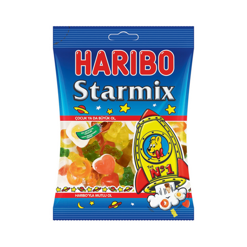 Halal Haribo Starmix with white background